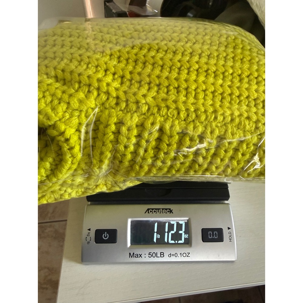 Show Me Your Mumu Bailey Sweater Lime Green Chunky Ribbed Knit Crewneck Small - Picture 8 of 8